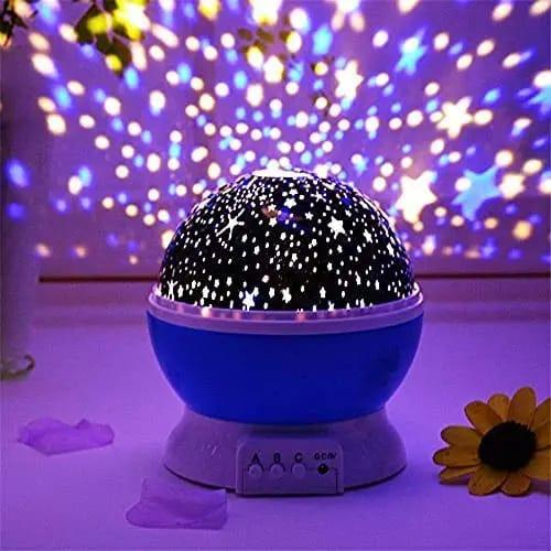 Star Master Rotating 360 Degree Moon Night Light Lamp Projector with Color ,Lamp for Kids Room Night Bulb